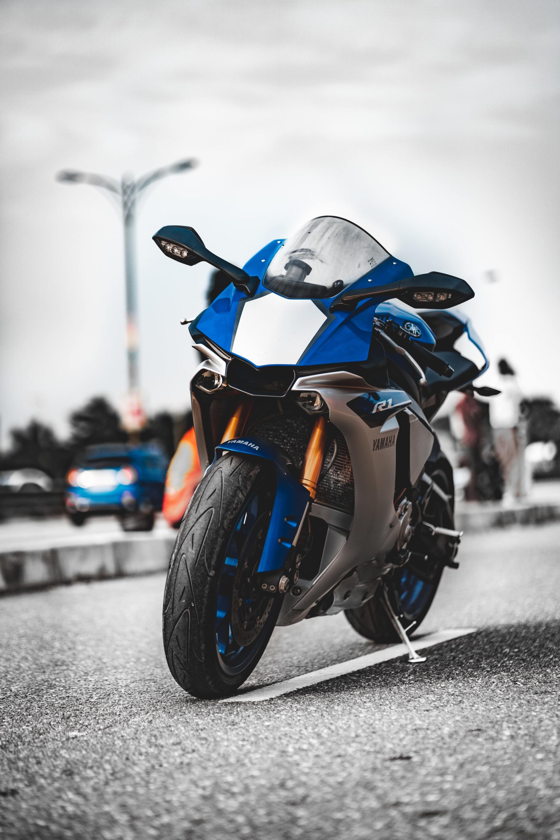 Blue Yamaha Motorcycle — Finance Broker in Darwin