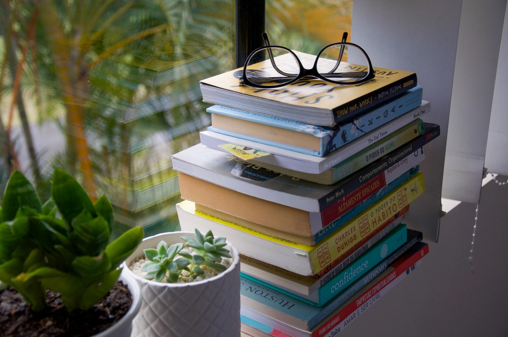 stack of books
