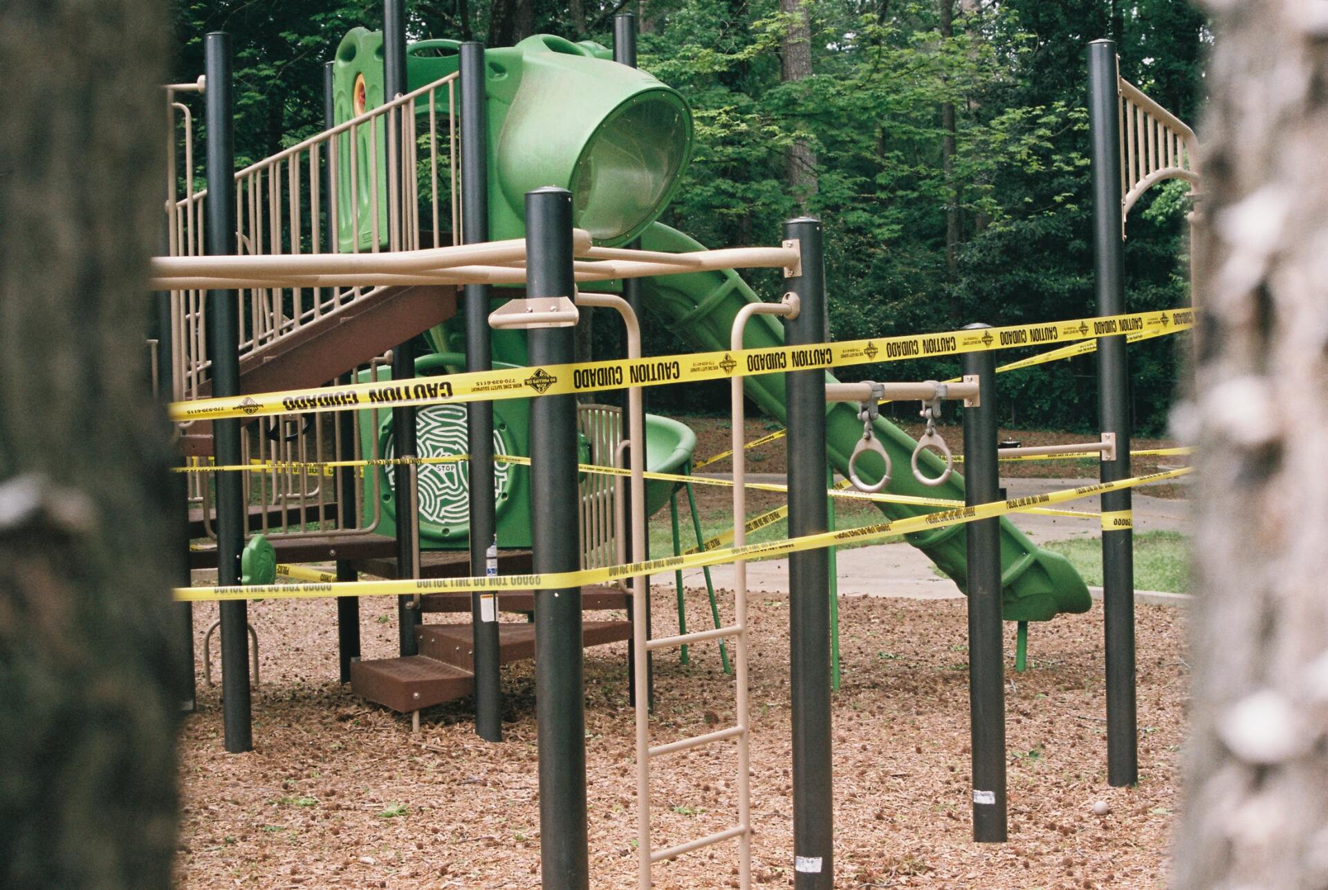 Closed public playground