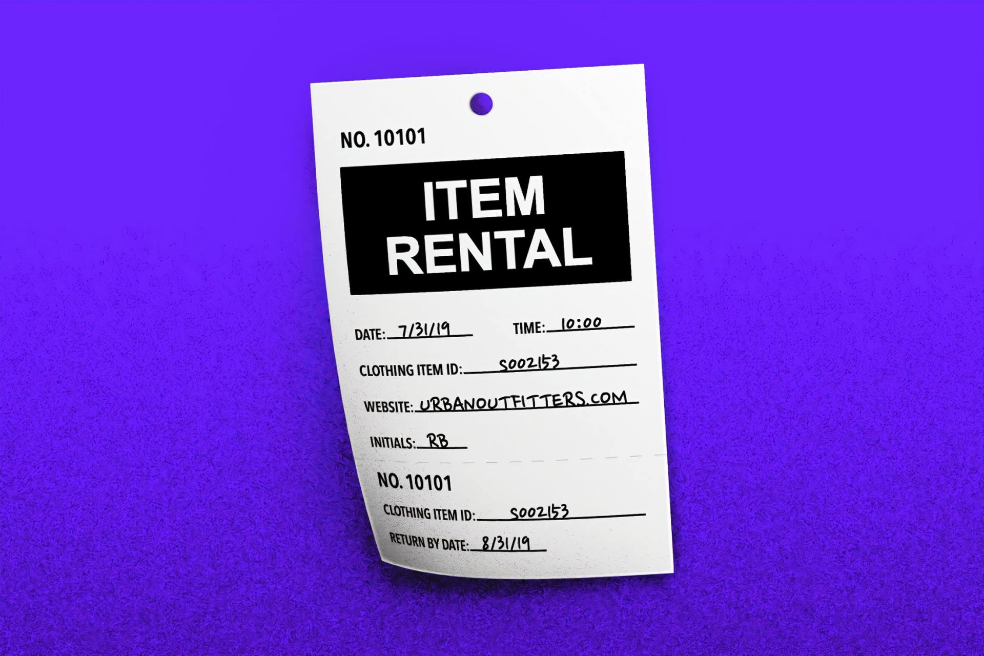 Rental slip