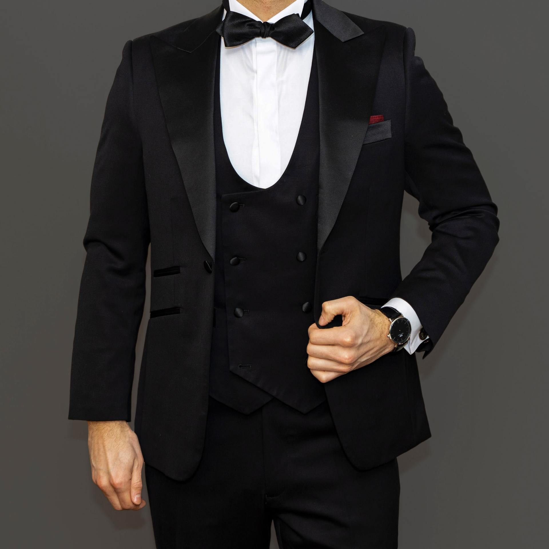 Man in formal suit with bowtie
