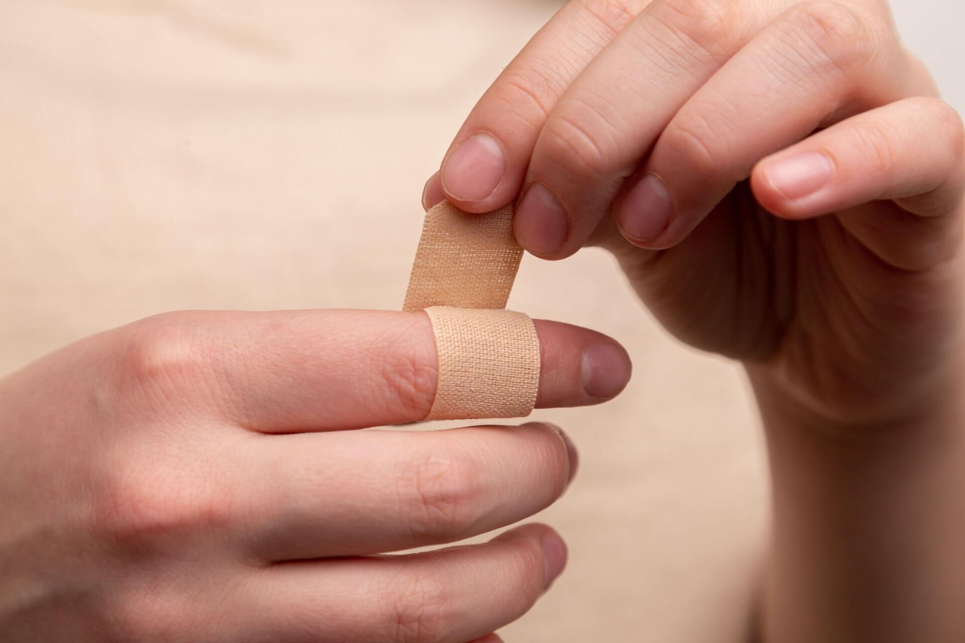 First aid products including plasters