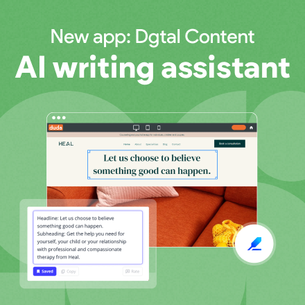 New App: Generate Website Content with Dgtal Content