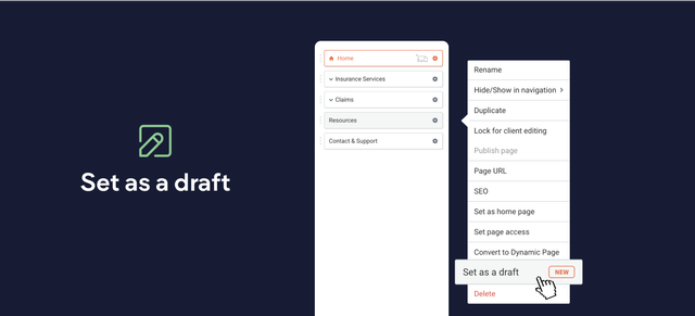 Draft Pages: Keep a Site Page Offline Until You're Ready