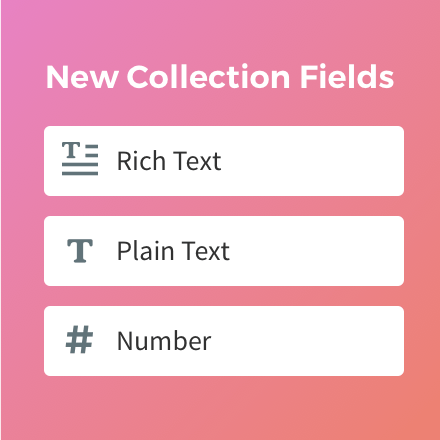 more collection fields