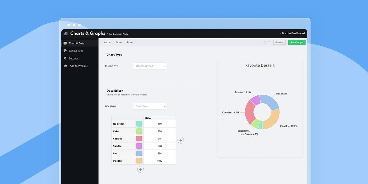 New App: Charts & Graphs