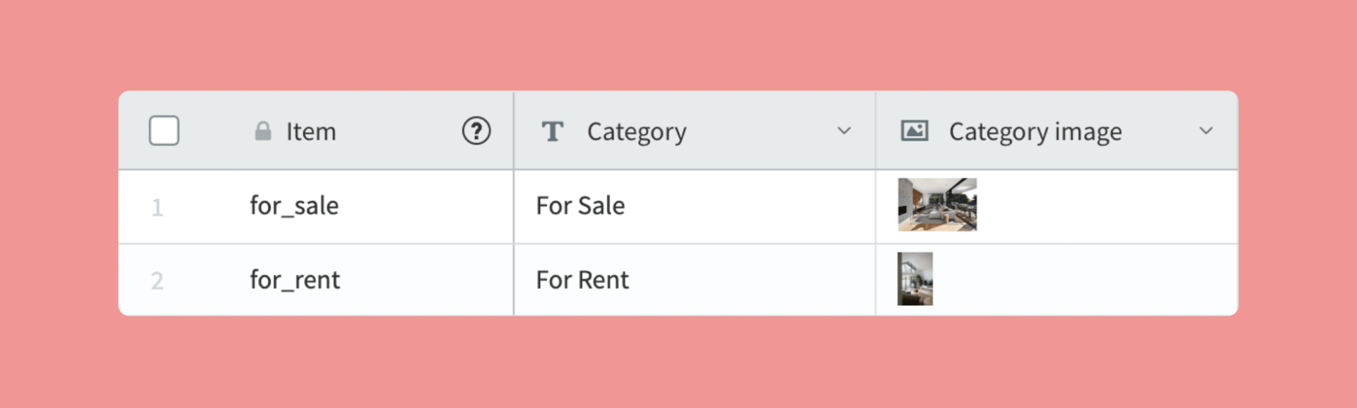 The second, 'Property Categories' collection in Duda's real estate dynamic pages template.