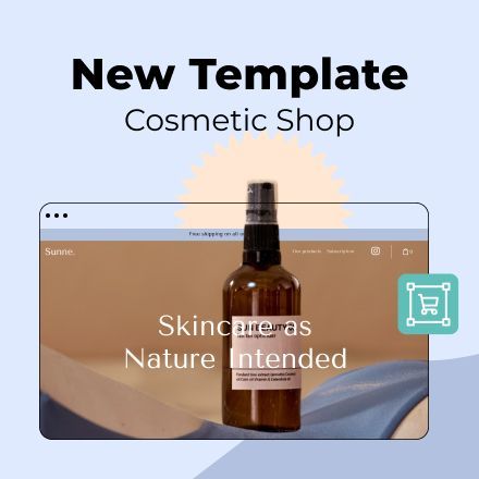 New Duda native store template: cosmetics shop