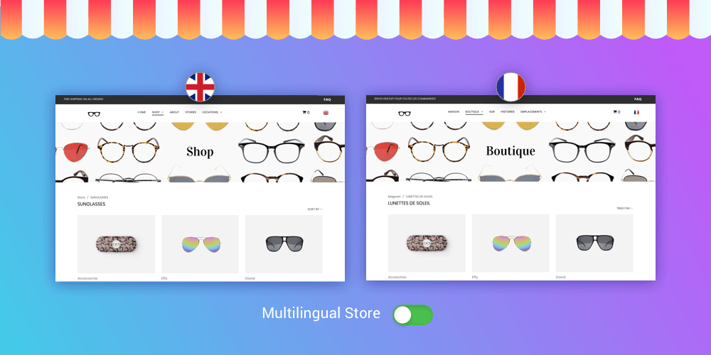 New multilingual store