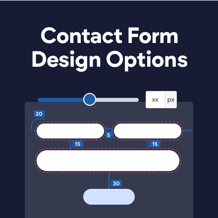 A picture of a contact form design options.