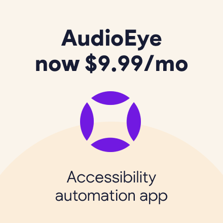 Web accessibility automation app AudioEye app is now just $9.99/month